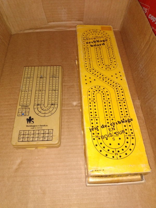 Vintage cribbage sets 2 left