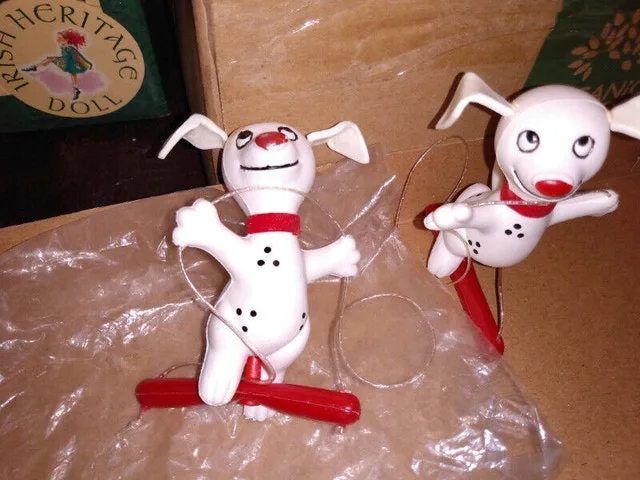 Vintage Flocked Christmas Ornaments - photo 2