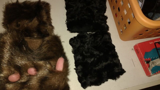 Remnant Faux Fur Cuff Pieces Brown or Black 4 2pck - photo 2