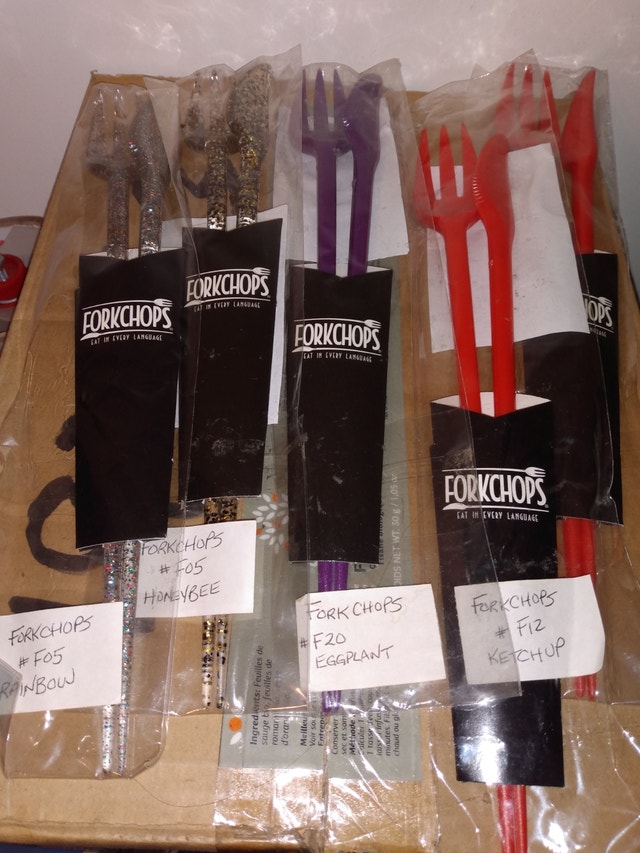 Fork chops 3in1 eating utensils fork knife chopsticks - photo 2