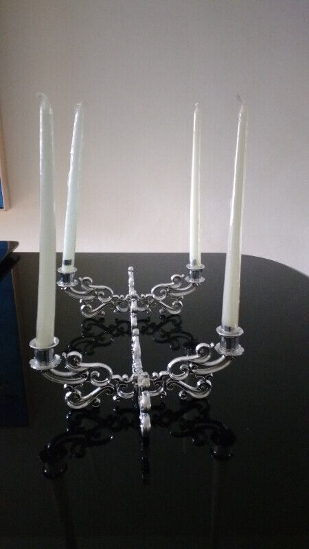 Vintage New Tabletop Candelabras Candle Holder Silver 2 Left