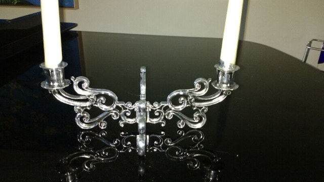 Vintage New Tabletop Candelabras Candle Holder Silver 2 Left - photo 2