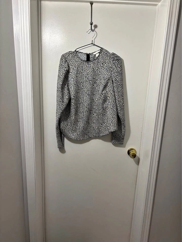 H&M Floral Long Sleeve Blouse