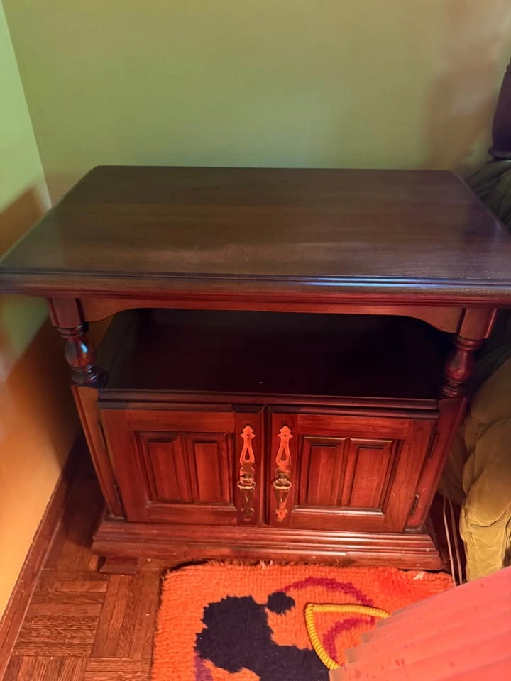 Walnut Ethan Allen Full Sized Poster Bed with Canopy - photo 4