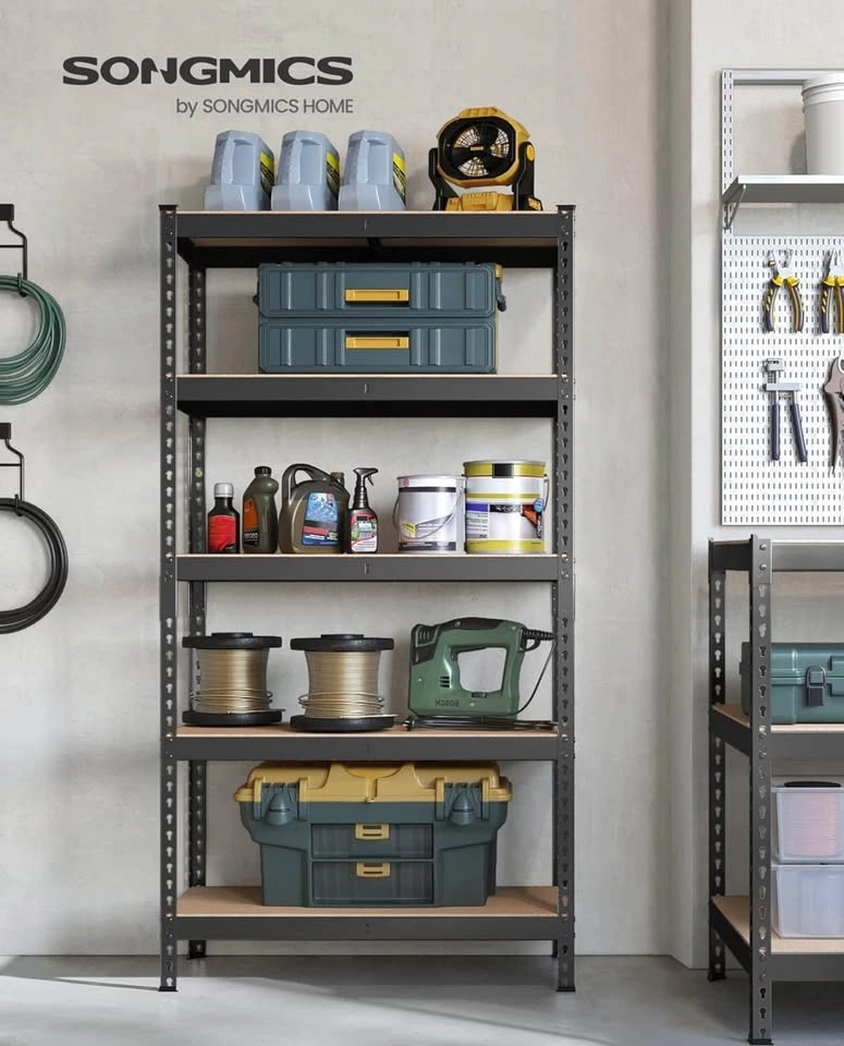 New 4-Tier Storage Shelves, 1050kg Capacity, 45x90x180cm - photo 2