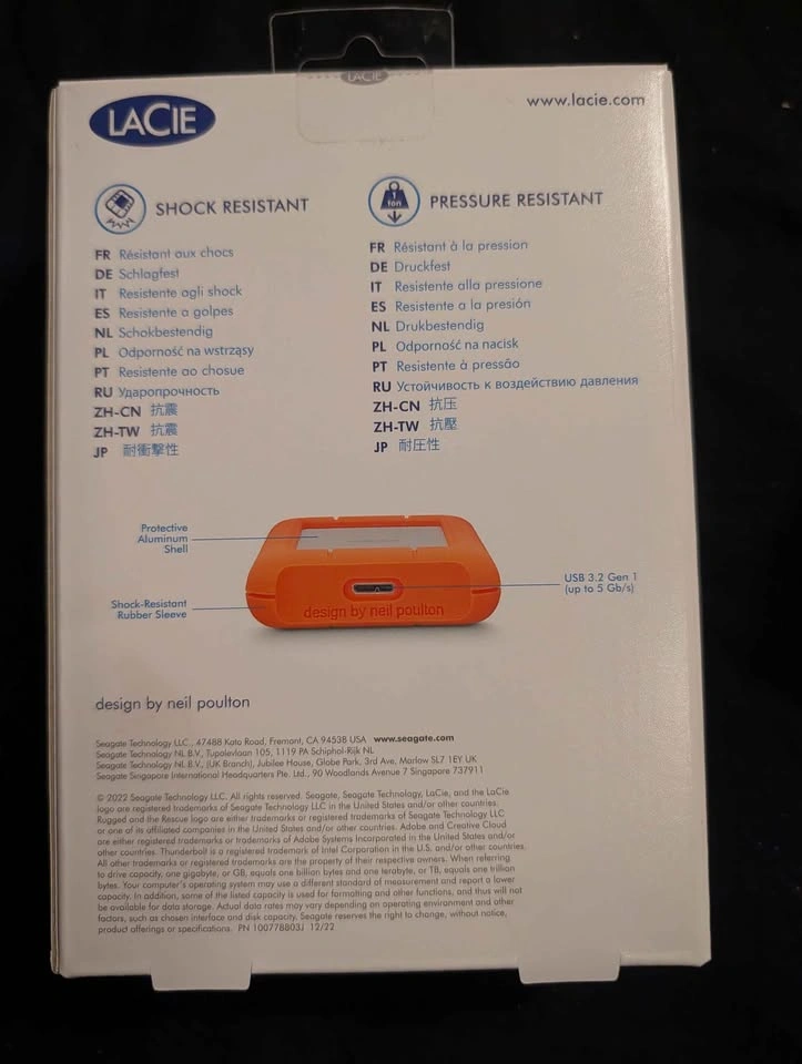 4TB LaCie Rugged Mini (SEALED) - photo 2