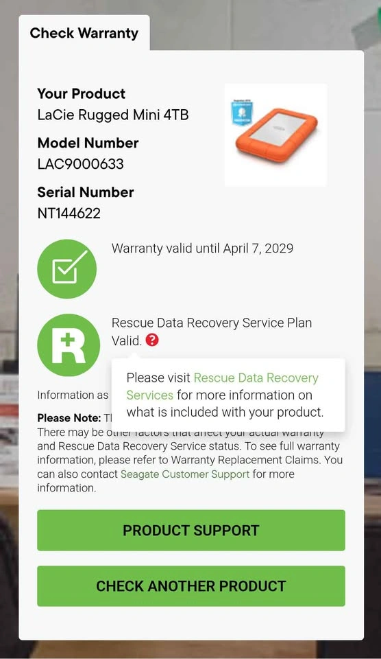 4TB LaCie Rugged Mini (SEALED) - photo 4