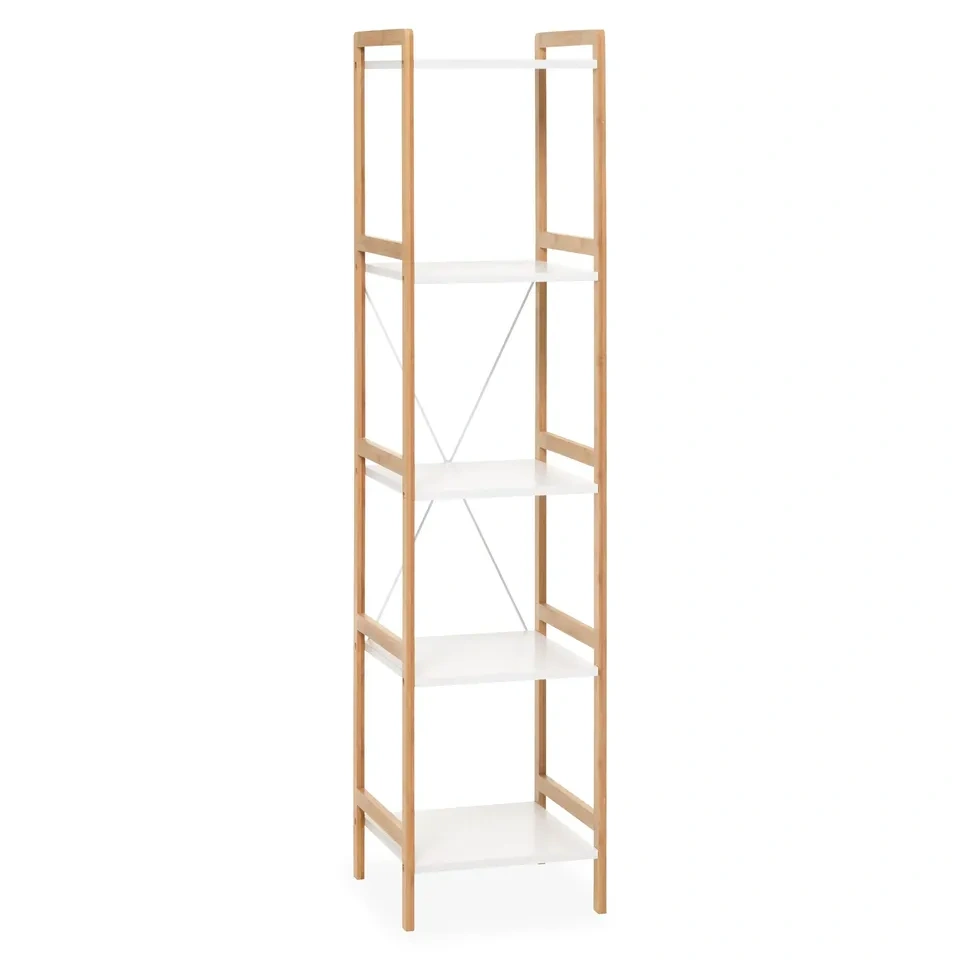 LIKE NEW 5-Tier Shelf wood and Bamboo (35 x 150 x 36.5 cm) - photo 2