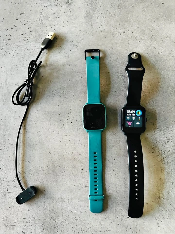 2 x Amazfit Bip U Pro Smart watches