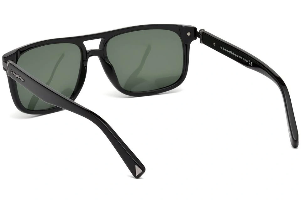 Ermenegildo Zegna EZ0042-01R ACETATE SUNGLASSES Black 57MM - photo 2