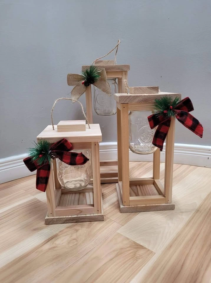 Mason Jar Lanterns (set of 3)