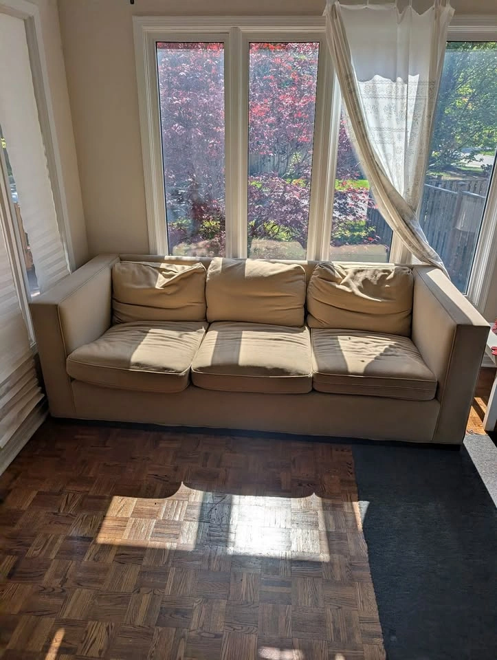 3-Seat Beige Sofa / Couch
