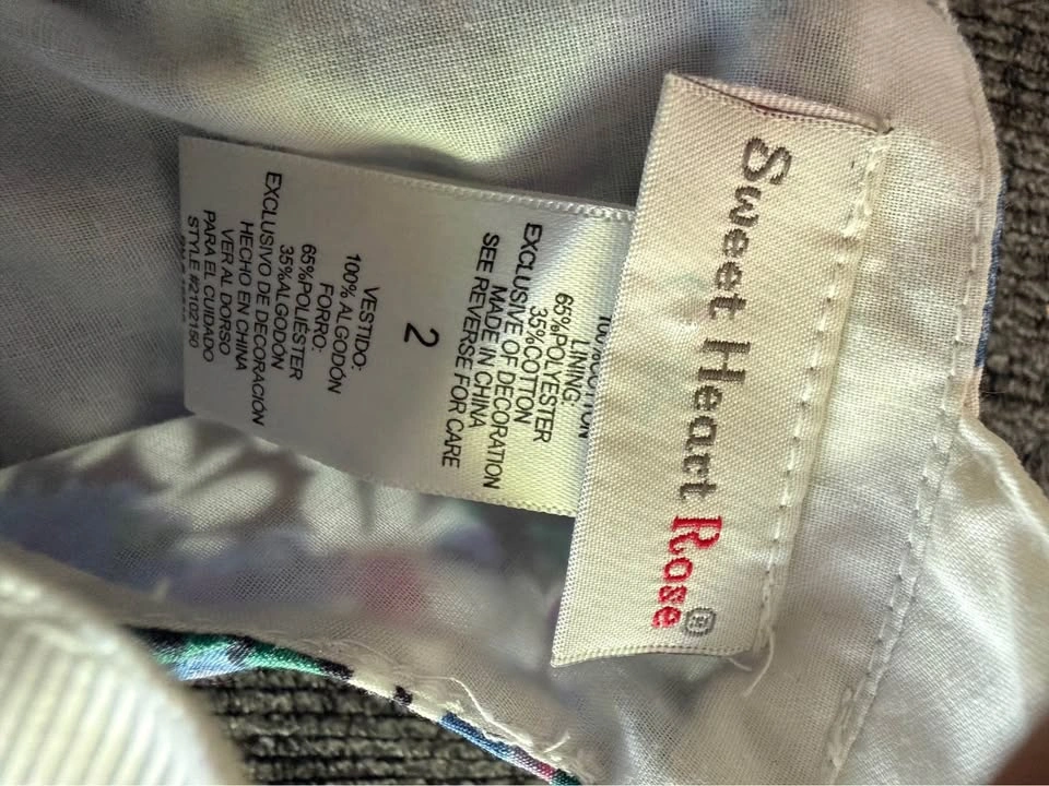 Sweet Heart Rose Girls Floral Party Dress Size 2 - photo 2