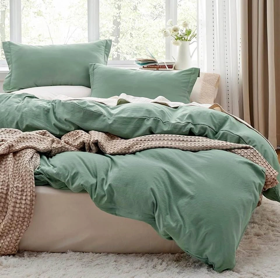 Sage Green Pillow and Blanket Set