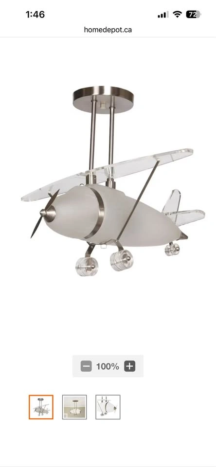 Hampton Bay Airplane light fixture - photo 2