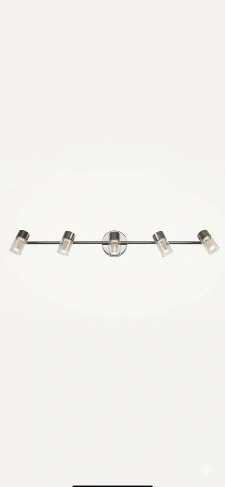 Modern 5-Light LED Track Lighting Fixture- New - photo 2
