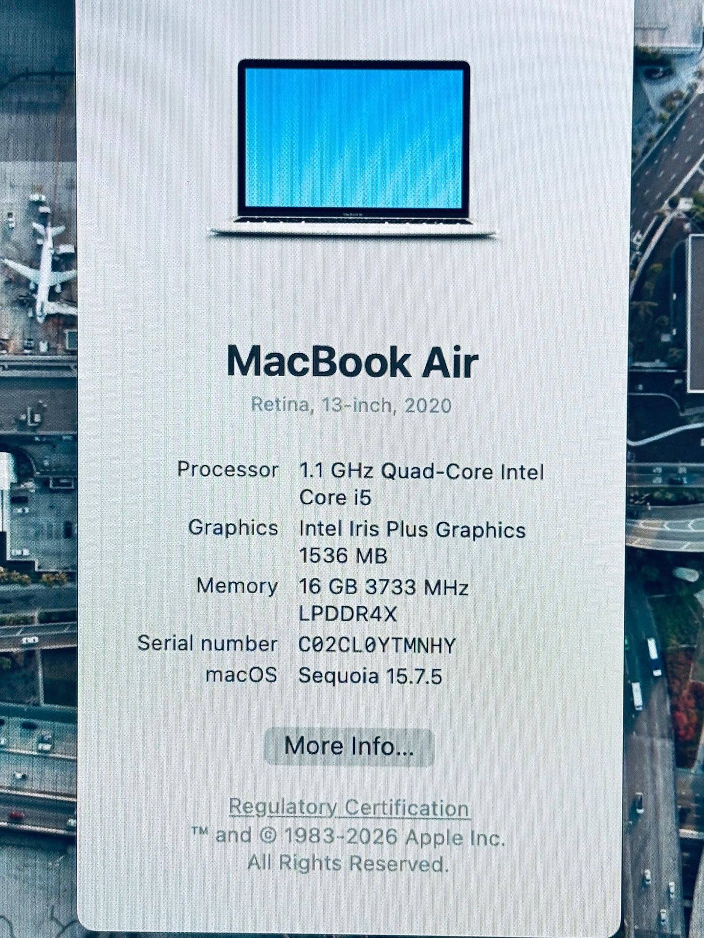 Apple MacBook Air 2020 13” 16GB RAM 512GB SSD - photo 2