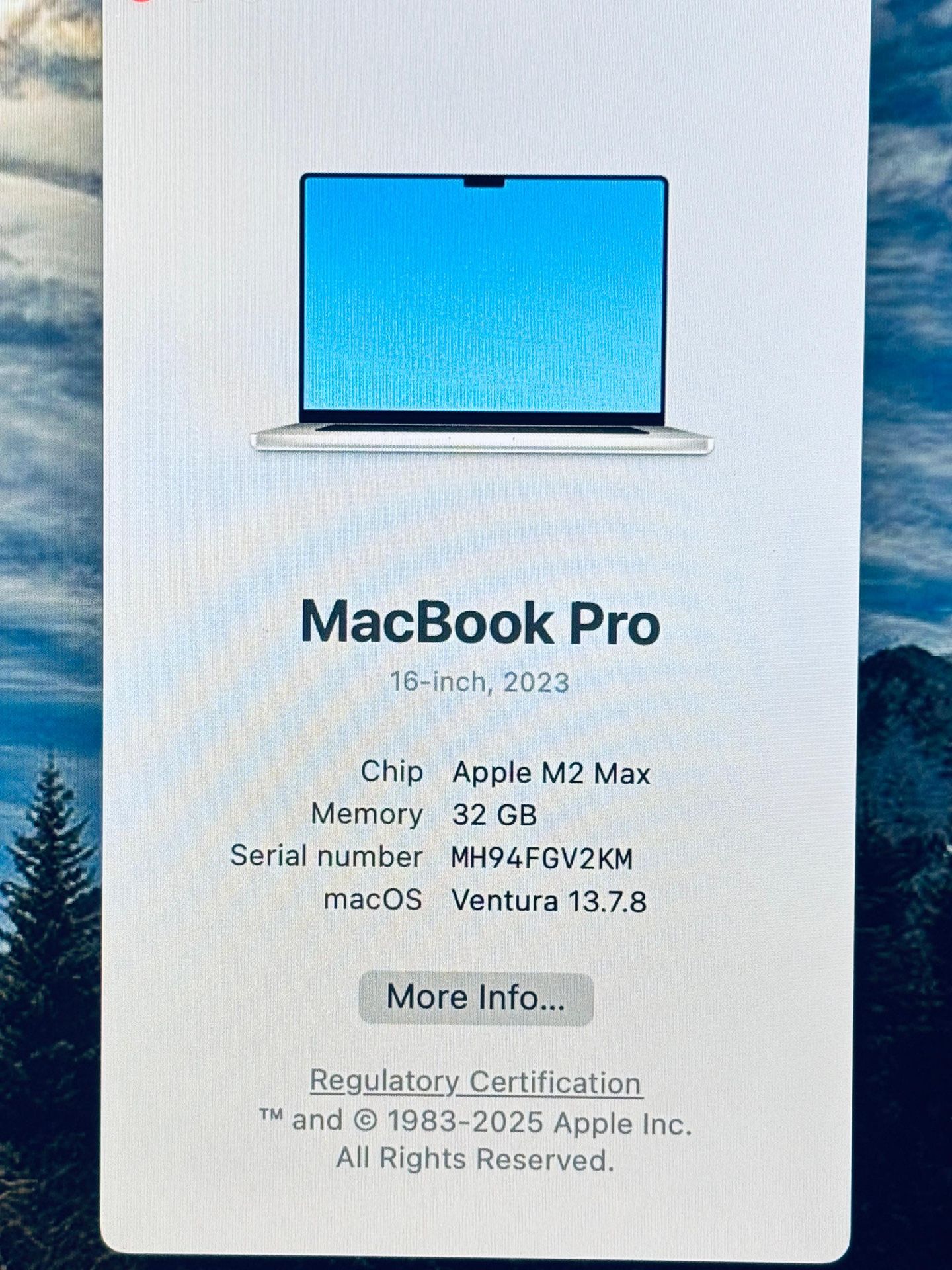 Apple MacBook Pro 16” M2 MAX 32GB RAM 1TB Fully Functional - photo 2