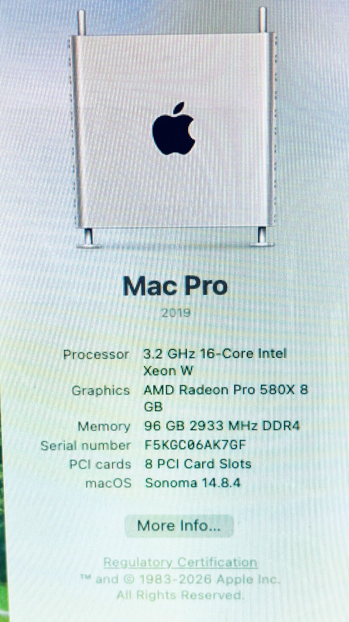 Apple Mac Pro 2019 16-Core Xeon 96GB RAM 4TB SSD - photo 5