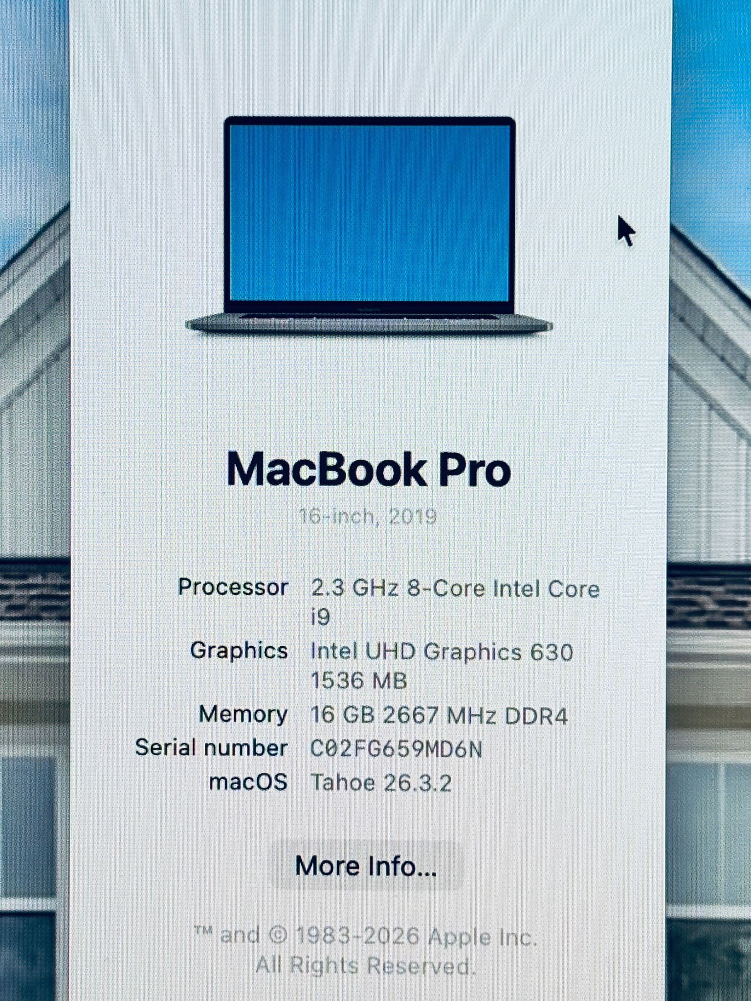 Apple MacBook Pro 16” 2019 TouchBar 16GB 1TB Radeon Pro 5500M - photo 2