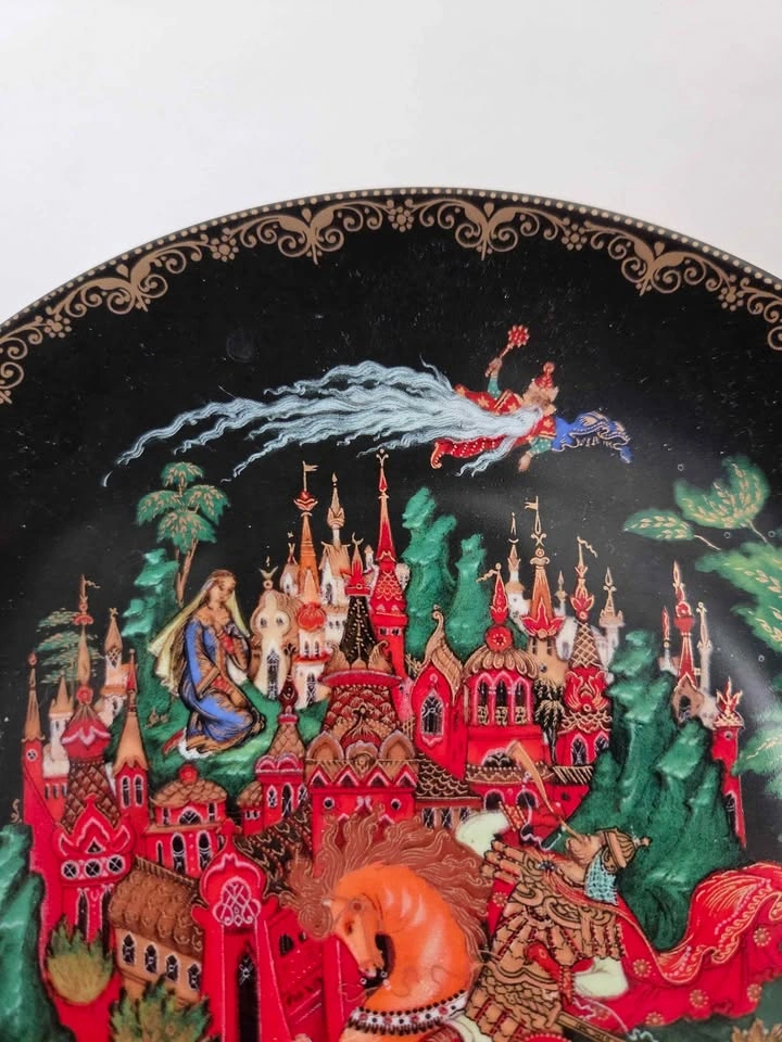 Vintage 1988 Tianex Russian Legends Fairy Tale Plate - photo 2