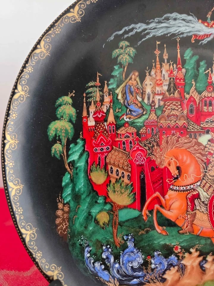 Vintage 1988 Tianex Russian Legends Fairy Tale Plate - photo 3