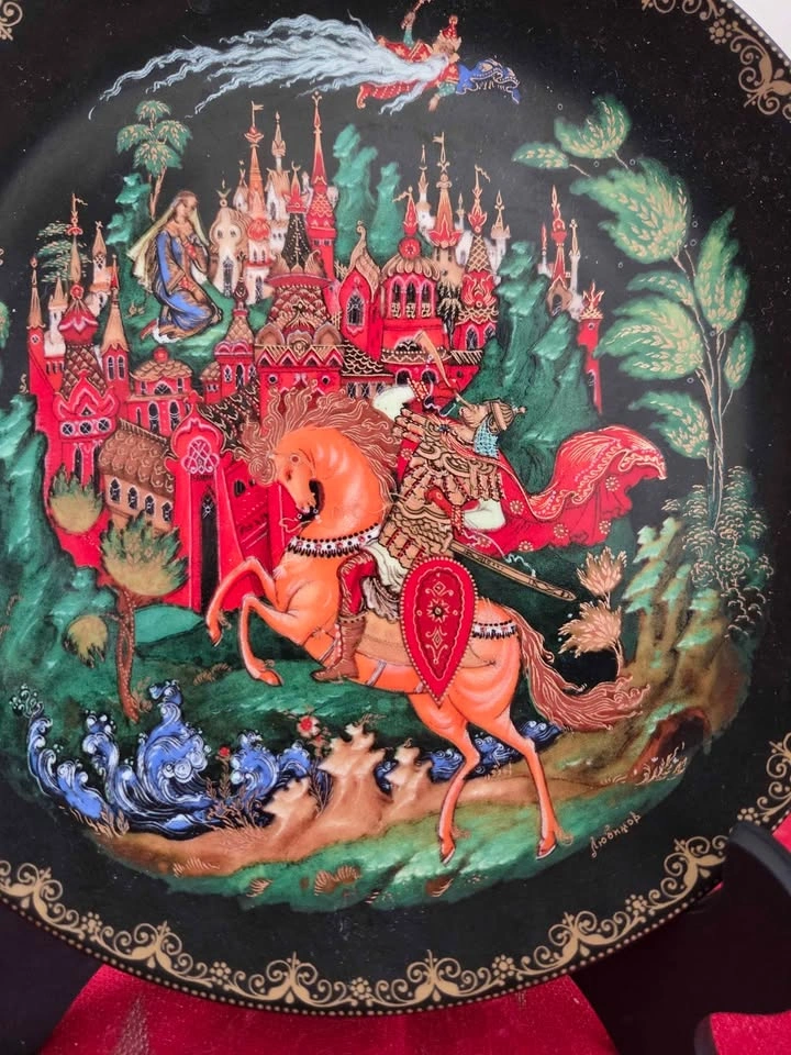 Vintage 1988 Tianex Russian Legends Fairy Tale Plate - photo 5