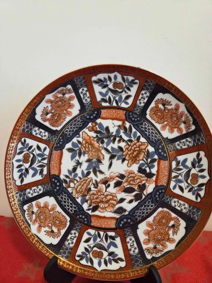 Set of 3 Saji Japan Fine China Gilded Plates - photo 3