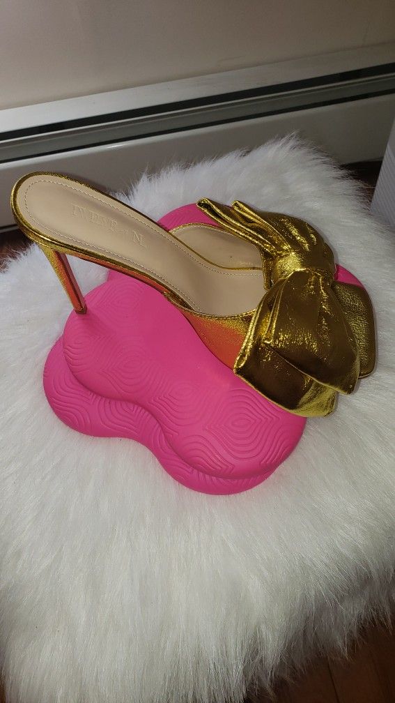 Gold Now Heels - photo 2