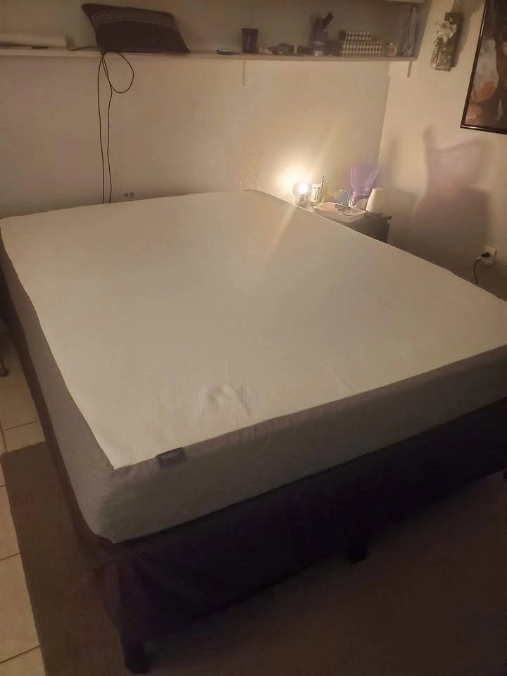 Queen Bed Frame and Memory Foam Mattress Set - photo 2