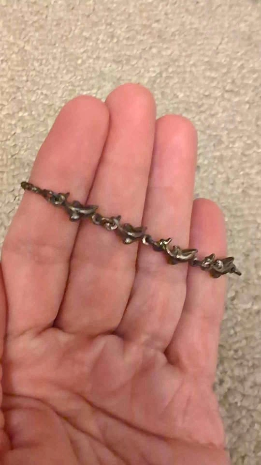Gold Dolphin Charm Bracelet