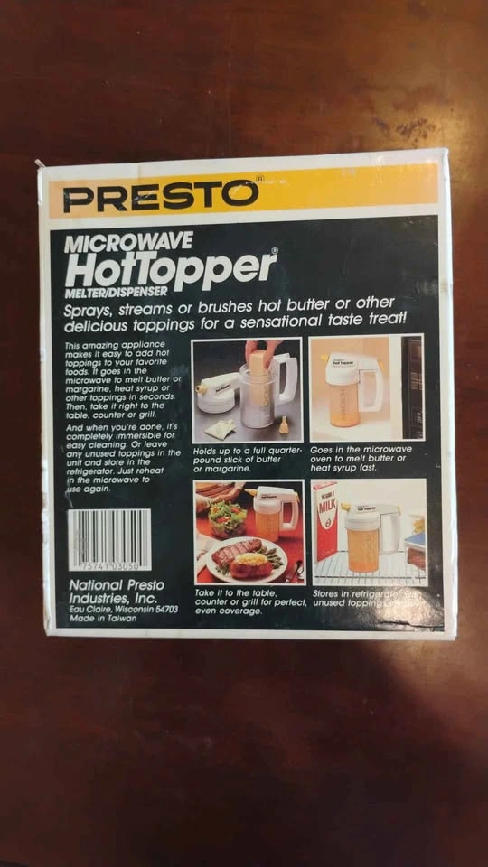 Vintage Presto Microwave Hot Topper Melter Model 03050 - photo 3