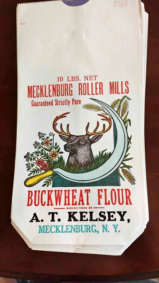 Vintage Unused Paper Flour Bags Mecklenburg Roller Mills