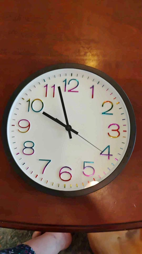 Large Wall Clock A Few Months Old Works Perfectly