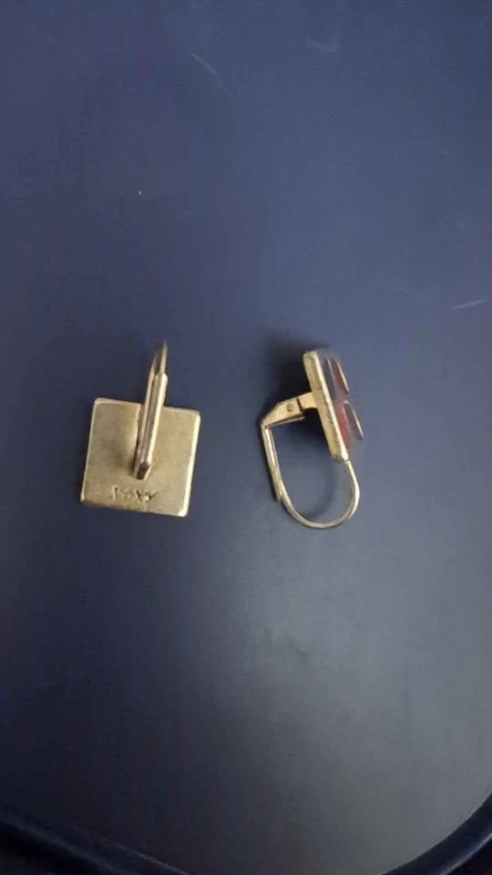 Foxy brand Square Enamel Leaf Lever-Back Earrings - photo 2