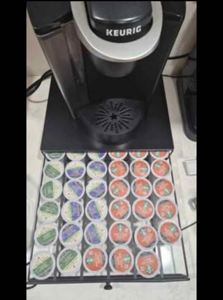 Keurig machine, K-cups and k-cup drawer included