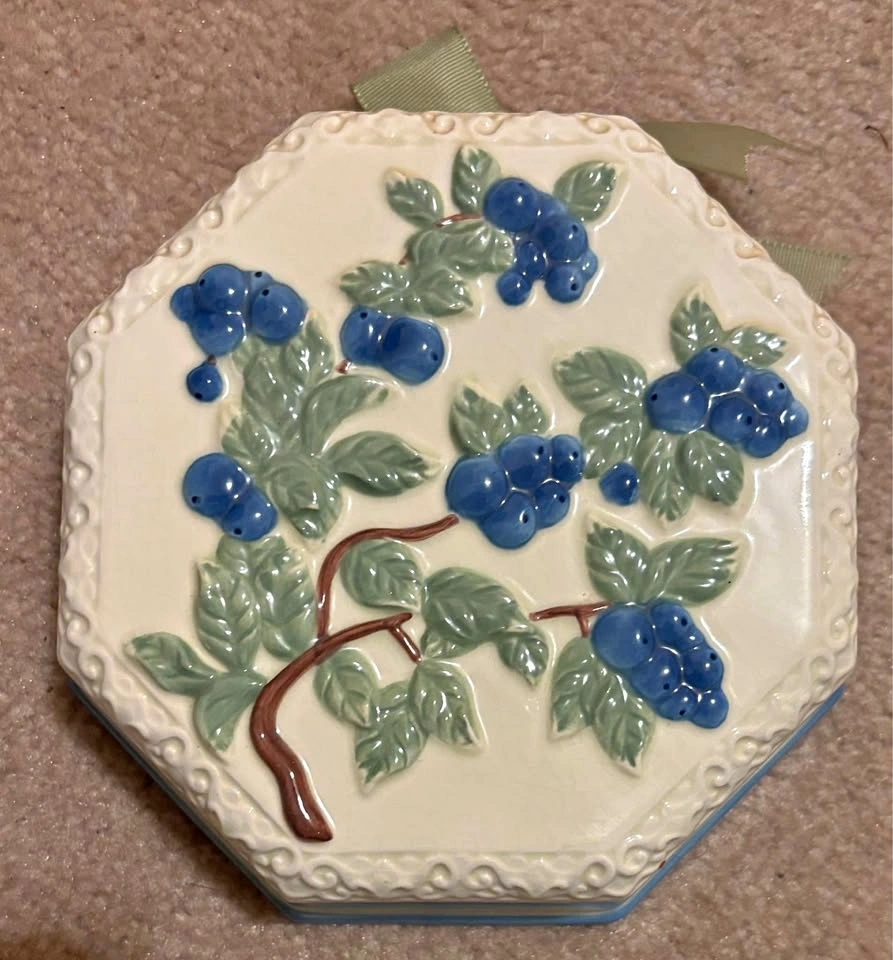 Vintage Rare Octagonal Ceramic Wall Hangings (6” x 6”)