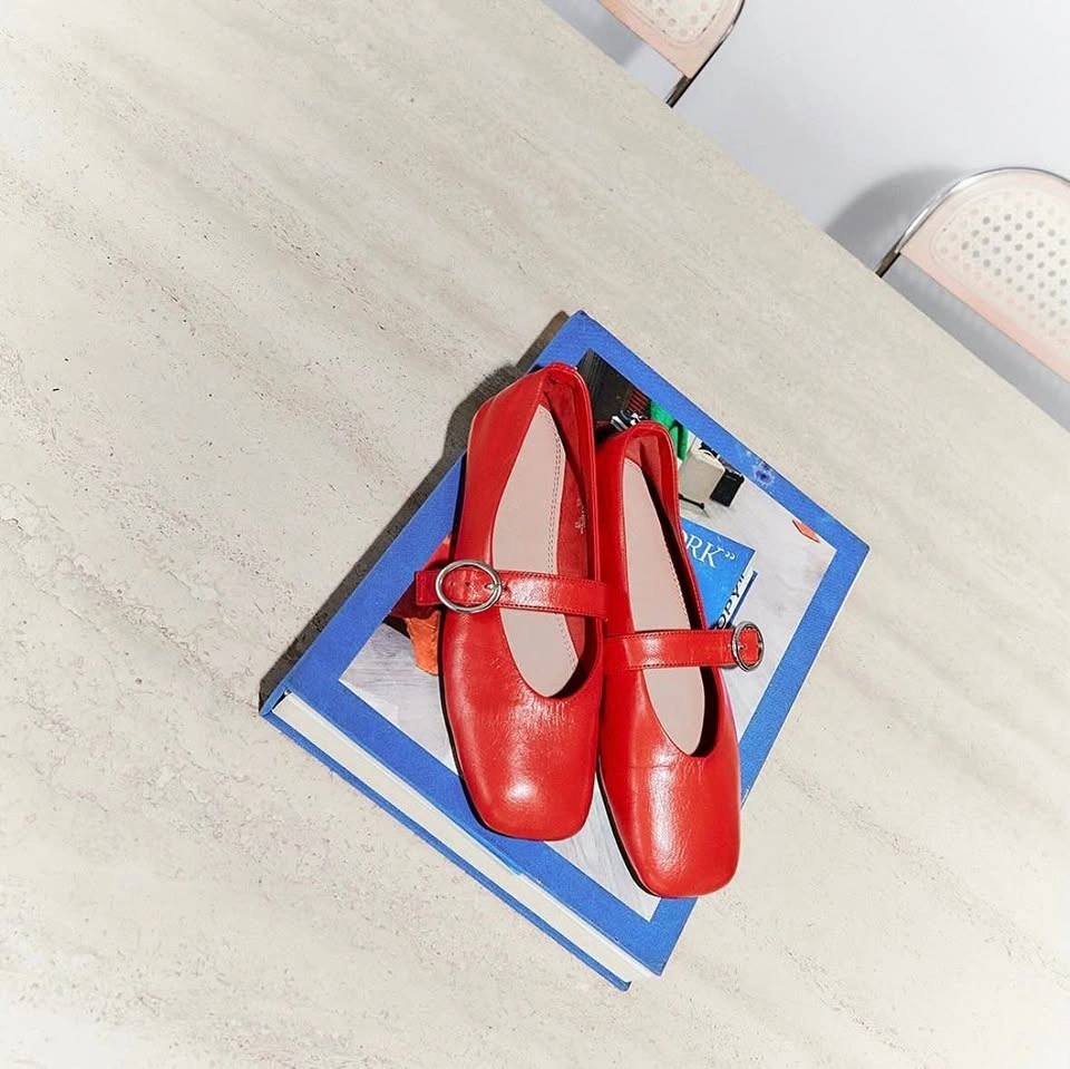 Women’s Emy Ballet Flats in Red – Floyd | US W8.5