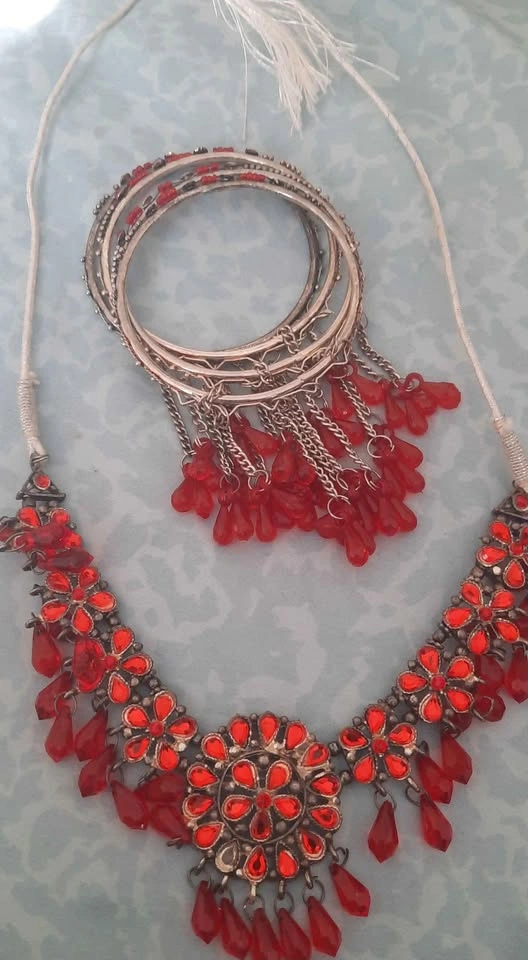 Necklace and cuhree set - photo 3