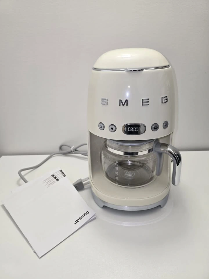 SMEG Retro Coffee Maker — Cream White (New) - photo 5
