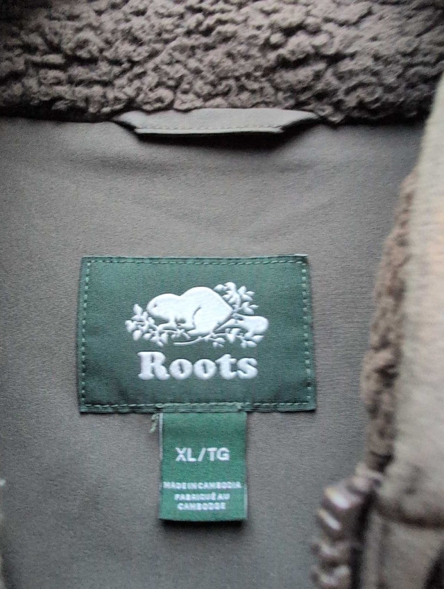 Roots Quarter-Zip Fleece woman's extra large greenish - photo 2