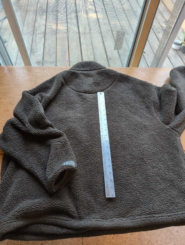 Roots Quarter-Zip Fleece woman's extra large greenish - photo 5