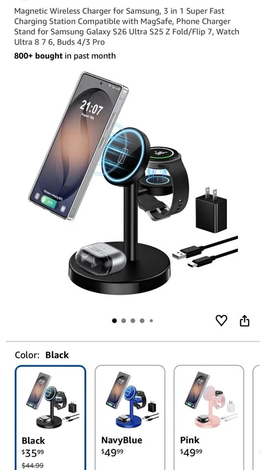 3 in 1 Magnetic Wireless Charger