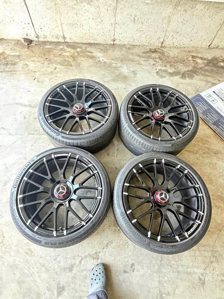 OEM Mercedes CLS AMG staggered rims, 5x112