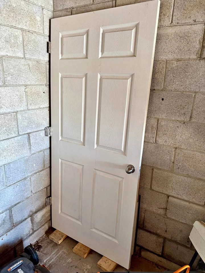 Inside door 36”w x 80”h x1.5” approx.