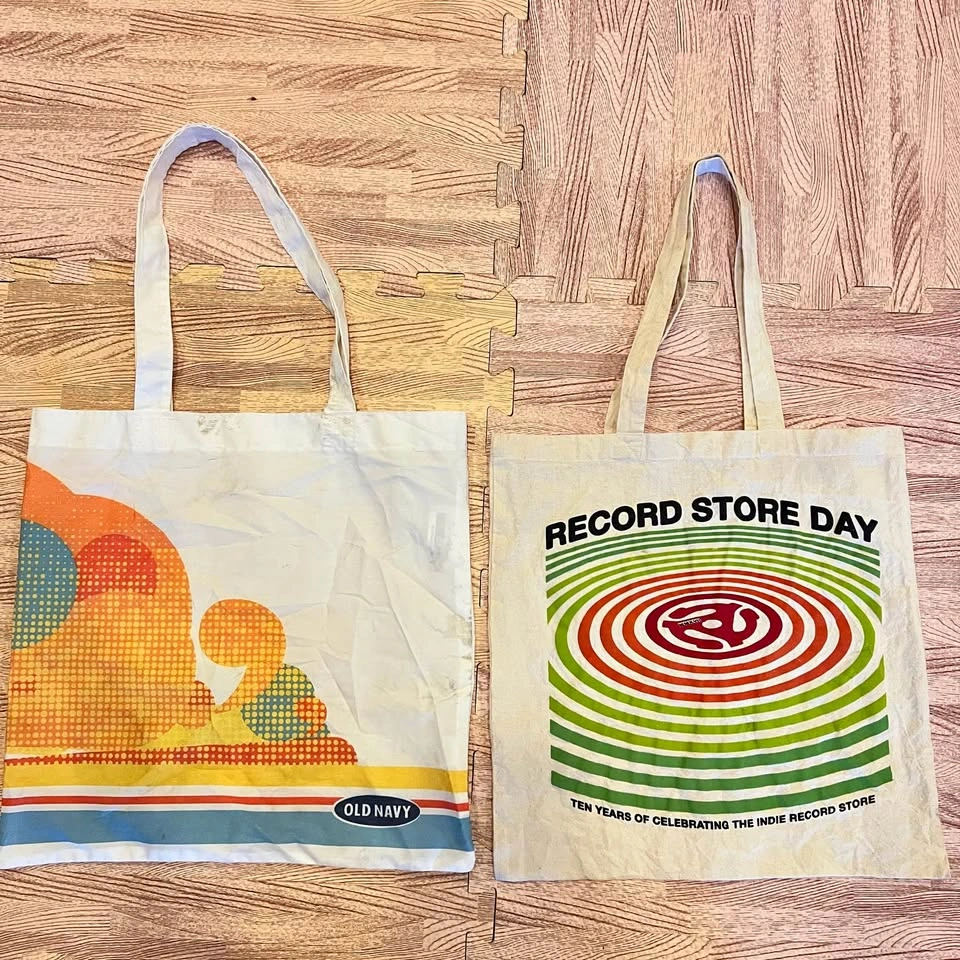Vintage tote Record Store・Old Navy