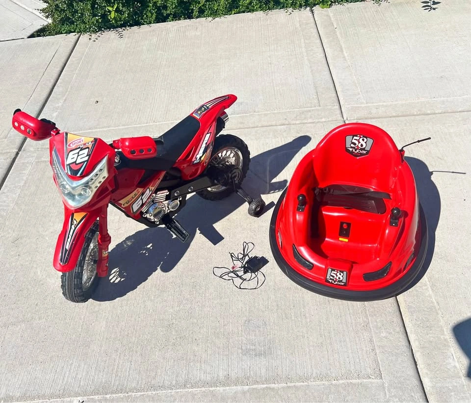 Bumper and e-bike set great for 2-6 year olds