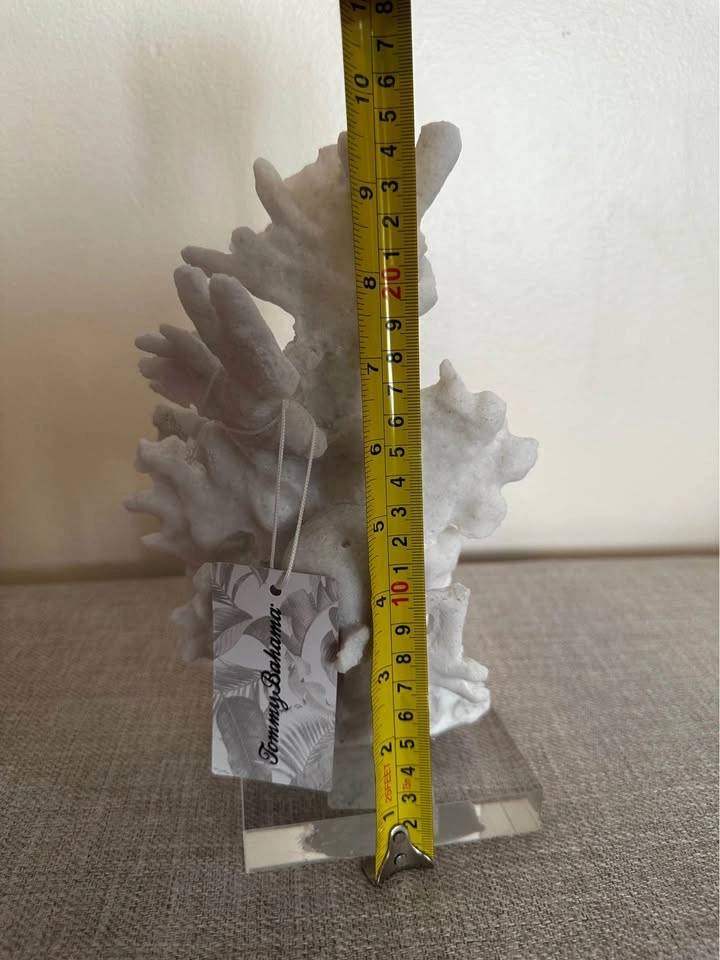 Tommy Bahama 10 inch tall faux coral sculpture - photo 3
