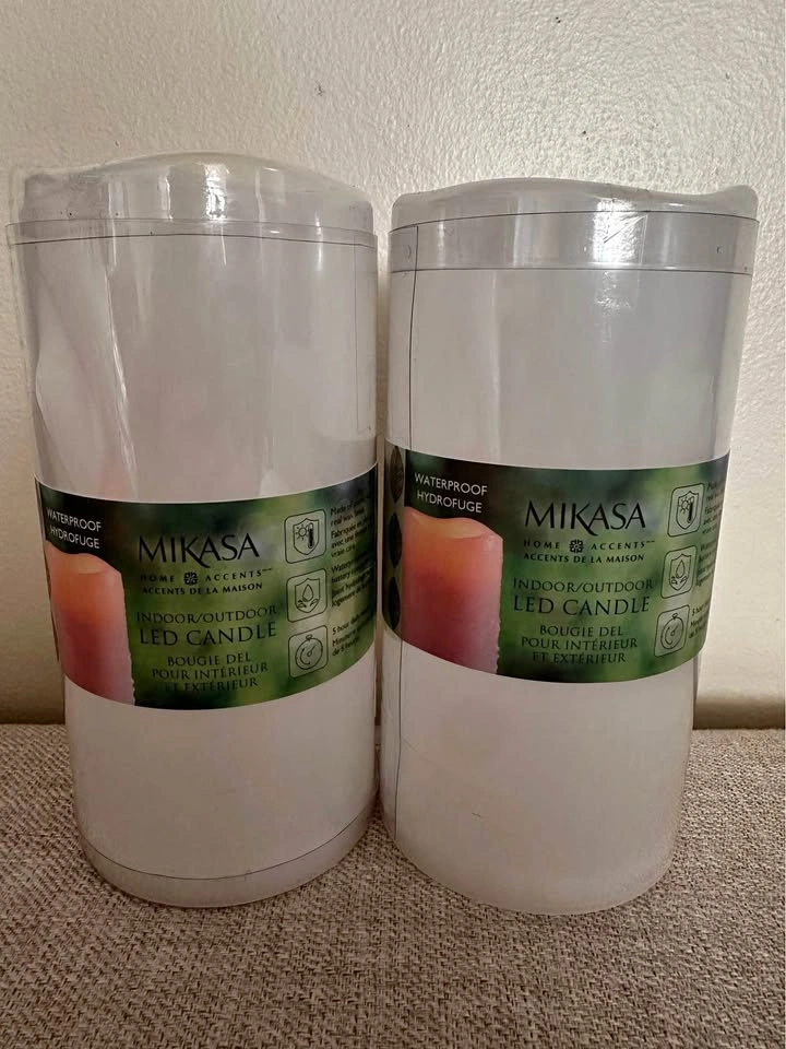 Mikasa Home Accents Waterproof Indoor/Outdoor LED Candles 2