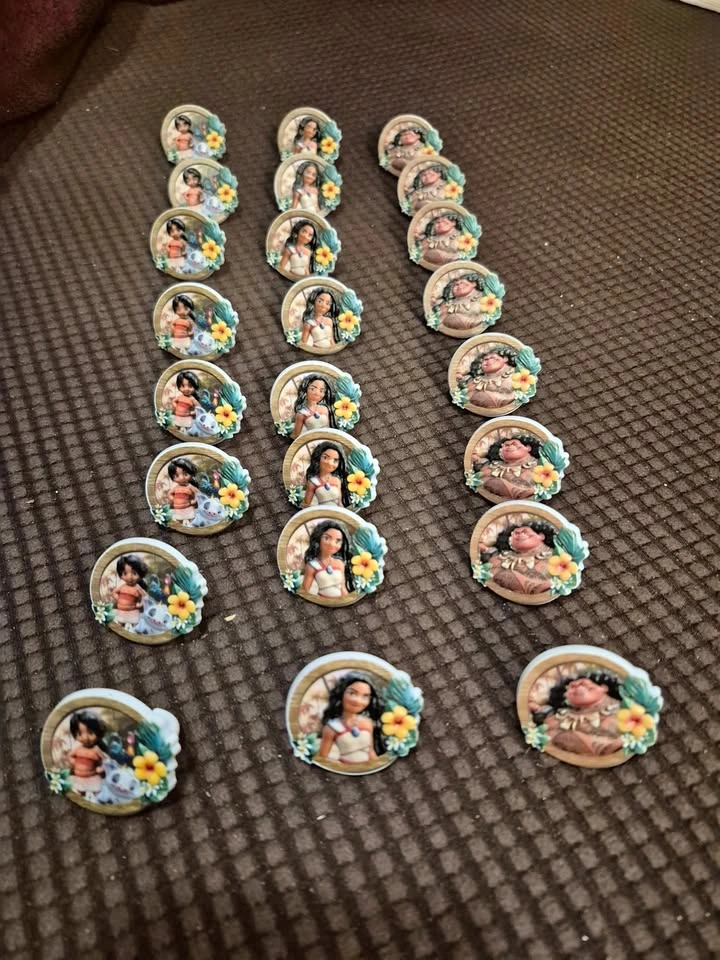 Moana rings - party favours, loot bags - brand new - 24 availabl